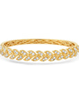 Graziela Gems - Large Diamond Folha Bangle -