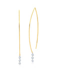 Graziela Gems - Floating Diamond Earrings - Yellow Gold