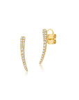 Diamond Curve Ear Climber