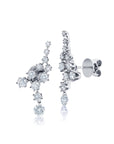 Floating Diamond Ear Climbers