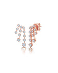Floating Diamond Fall Earrings