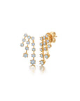 Floating Diamond Fall Earrings