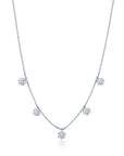 Graziela Gems - Necklace - 3.5ct Floating Diamond Necklace - White Gold