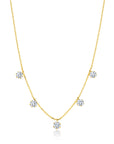 Graziela Gems - Necklace - 3.5ct Floating Diamond Necklace - Yellow Gold