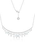 Floating Diamond Bib Necklace