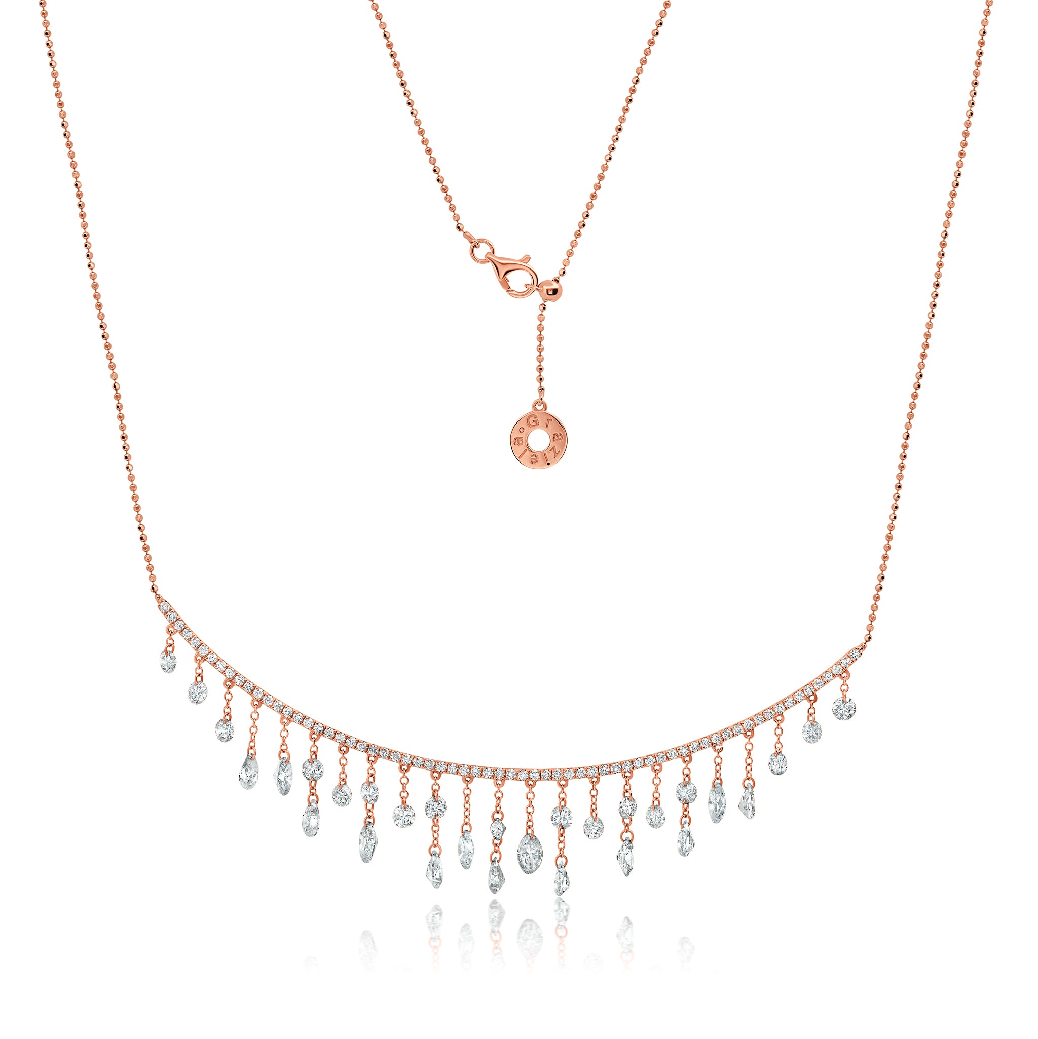 Rose gold deals bib necklace