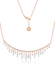 Floating Diamond Bib Necklace