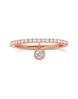 Dangly Diamond Charm Full Band Ring
