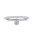 Dangly Diamond Charm Full Band Ring