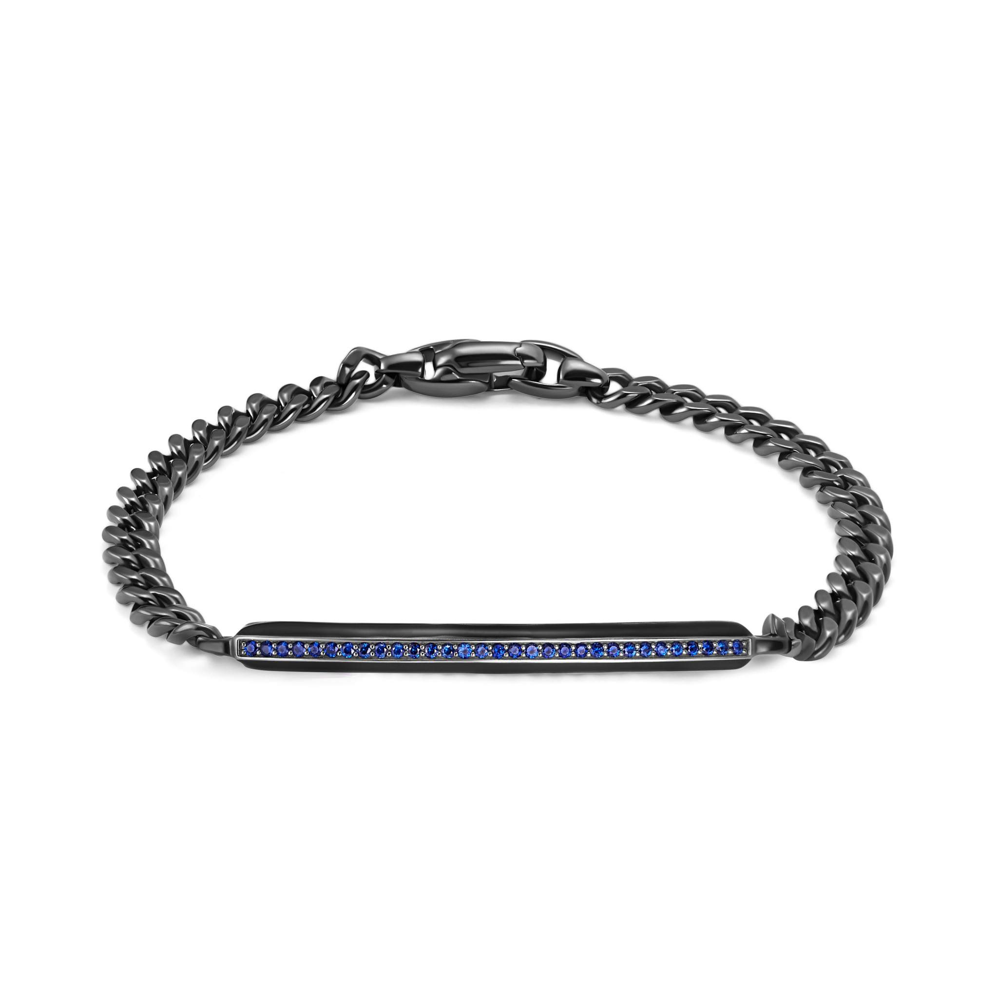Blue Sapphire Bastão Bracelet