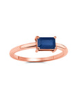 Sapphire East West Ring