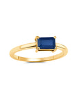 Sapphire East West Ring