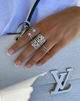 Diamond Baguette Halo Ring