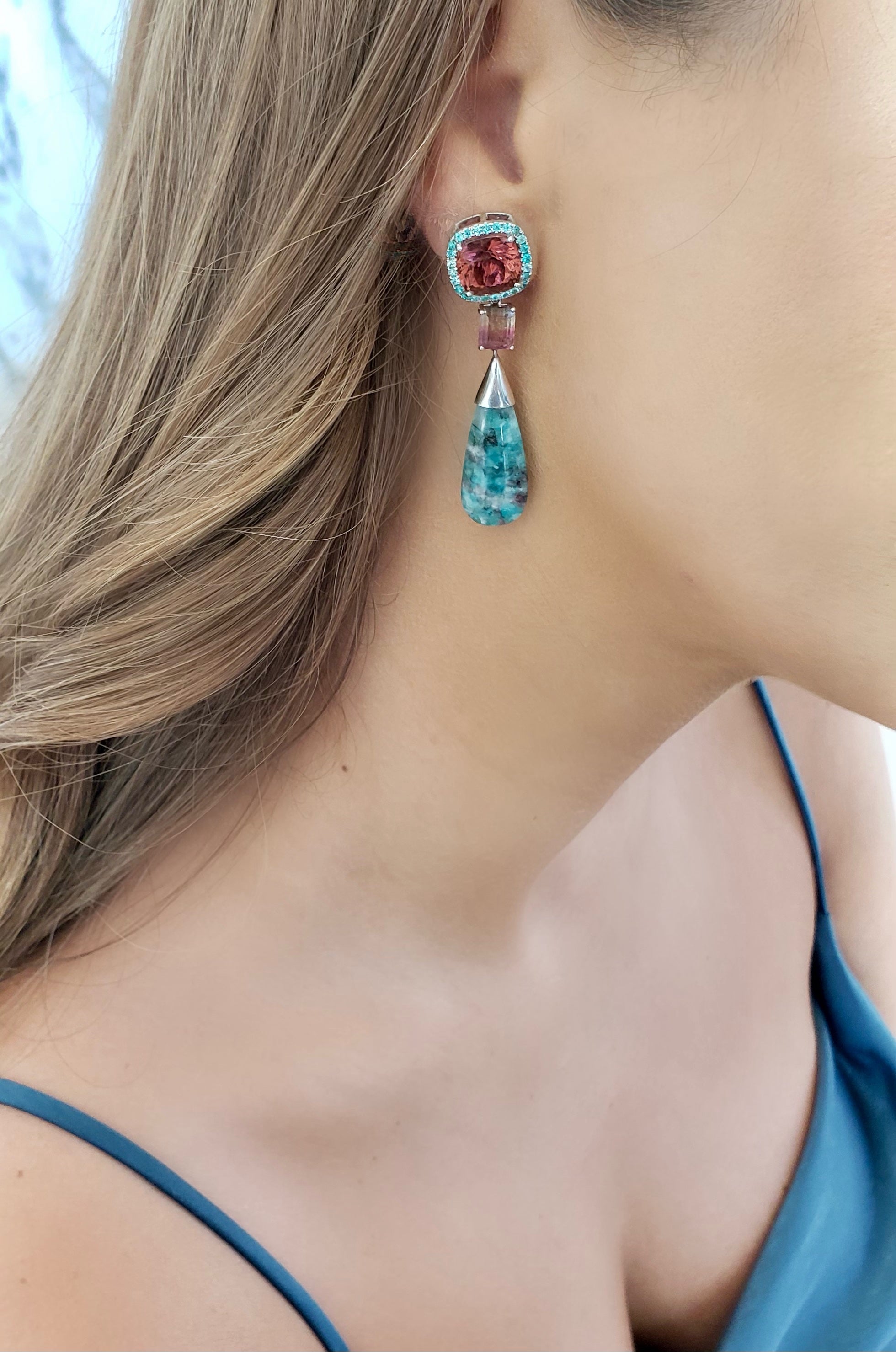 Paraiba Obsession Earrings – Graziela Gems