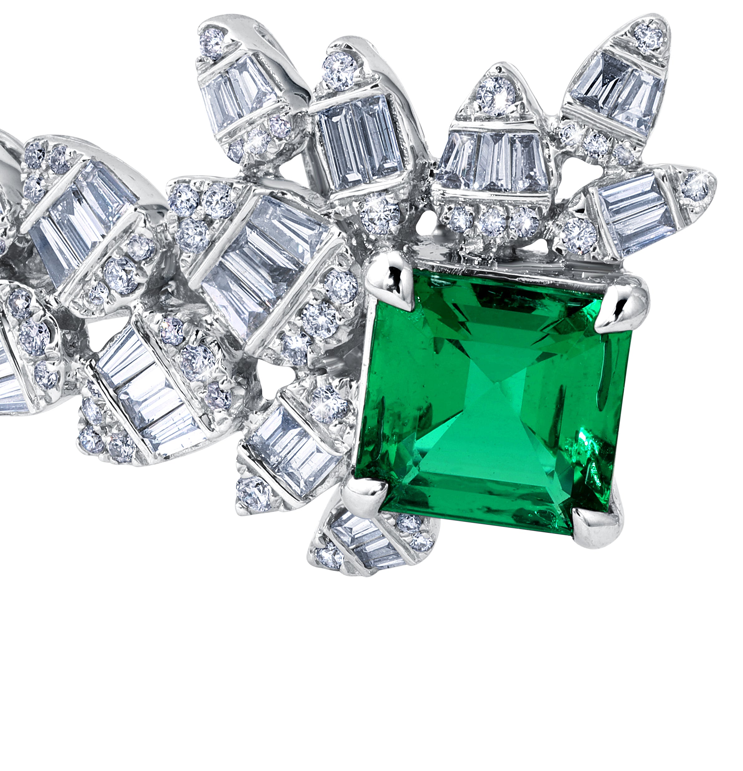 Emerald &amp; Diamond Bangle