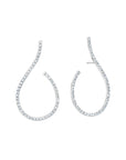 Graziela Gems - Diamond Mega Swirl Earrings - White Gold