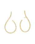 Graziela Gems - Diamond Mega Swirl Earrings - Yellow Gold