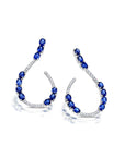 Graziela Gems - Sapphire Mega Swirl Earrings - 