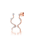 Diamond Drop Mega Swirl Earrings