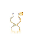 Diamond Drop Mega Swirl Earrings
