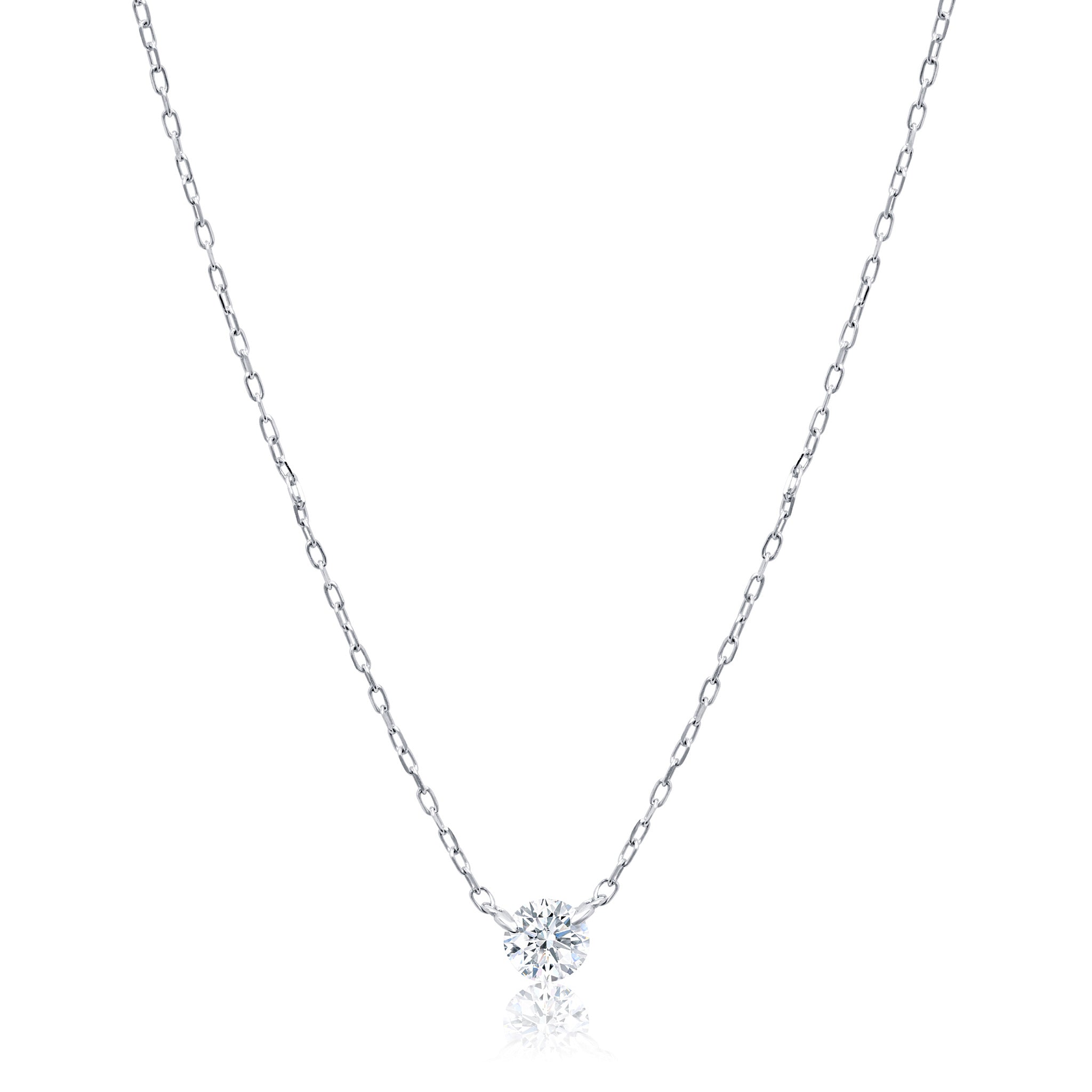 Simple real diamond necklace Clearance