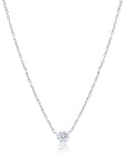 Single Floating Diamond Necklace