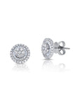 Graziela Gems - Diamond Small Pizza Earrings - White