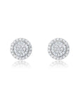 Graziela Gems - Diamond Tiny Pizza Earrings - White Gold