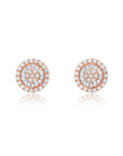 Graziela Gems - Diamond Tiny Pizza Earrings - Rose Gold