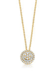Graziela Gems - Necklace - Diamond Small Pizza Necklace - Yellow Gold