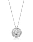 Graziela Gems - Necklace - Diamond Medium Pizza Necklace - White Gold