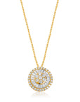 Graziela Gems - Necklace - Diamond Medium Pizza Necklace - Yellow Gold