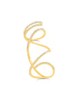 Gold & Diamond Mega Swirl Ring