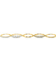 Gold Evolve Marquise 5 Band Ring
