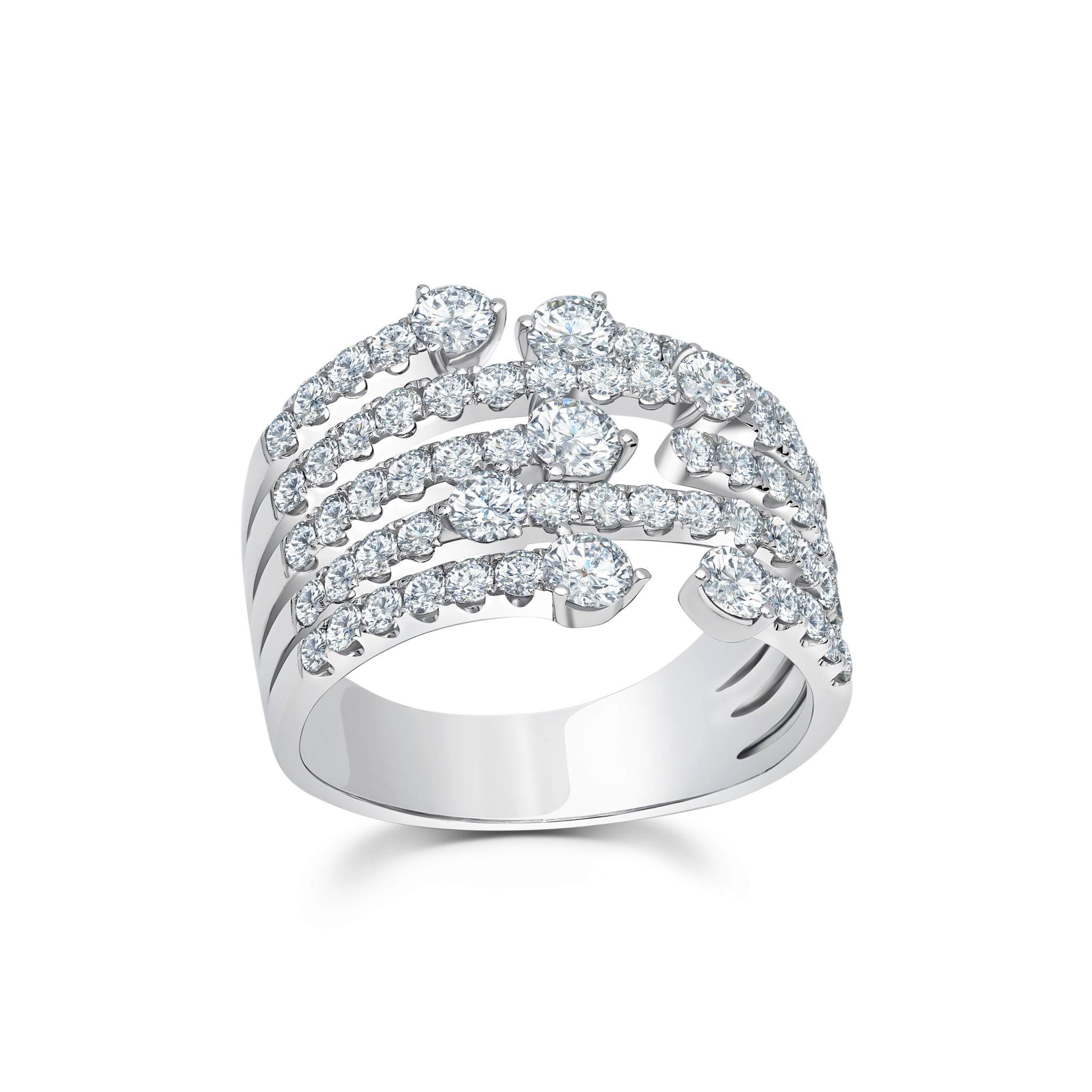Diamond Medium Cage Ring – Graziela Gems