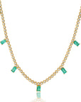 Emerald & Diamond Necklace