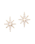 Graziela Gems - Diamond Starburst Stud Earrings - Yellow Gold