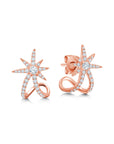 Graziela Gems - Diamond Starburst Ear Cuffs - Rose Gold