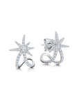 Graziela Gems - Diamond Starburst Ear Cuffs - White Gold