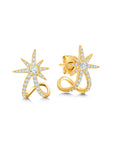 Graziela Gems - Diamond Starburst Ear Cuffs - Yellow Gold