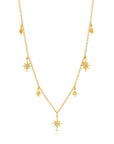 Graziela Gems - Necklace - Diamond Starburst Adjustable Necklace - Yellow