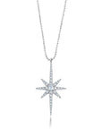 Graziela Gems - Necklace - Starburst Necklace - White Gold