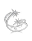 Diamond Shooting Starburst Ring
