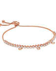 Graziela Gems - Diamond Floating Bolo Bracelet - Rose Gold