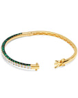 Graziela Gems - 3 Sided Emerald Bangle -
