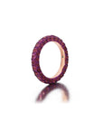 Rhodolite & Magenta Rhodium 3 Sided Ring