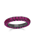 Ruby 3 Sided Band Ring