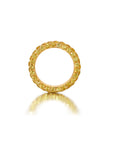 Yellow Sapphire 3 Sided Ring