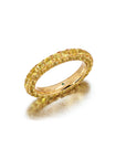 Yellow Sapphire 3 Sided Ring