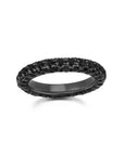 Black Diamond 3 Sided Band Ring